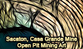 Open Pit Art, Sacaton, Casa Grande Copper Mine, Pinal County, Arizona