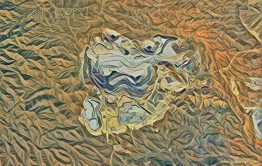 Sierrita Copper Mine, Open Pit Mining Art