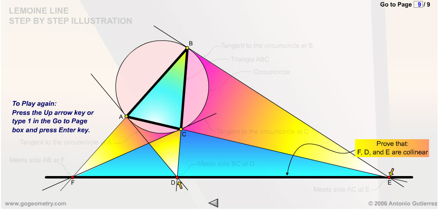 Lemoine line theorem