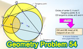 Geometry problem: angle bisector, circles, midpoint of arc