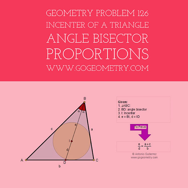 Problem Incenter, Angle Bisector using iPad Apps