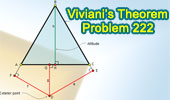 Viviani theorem, Equilateral triangle, exterior point