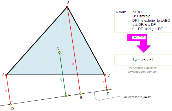 Problem 227: Triangle, Centroid