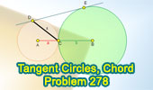 Tangent Circles, Common External Tangent, Chord