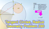 Tangent Circles, Radius