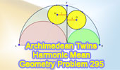 Archimedes Twin, Harmonic mean