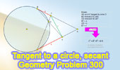 Problem: Tangent to a circle