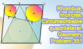 Rhombus, Circumscribable quadrilateral