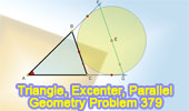 Triangle, Excenter, Parallel