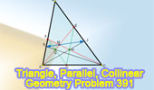 Triangle, Parallel, Collinear points