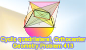 Cyclic quadrilateral, Orthocenter, Parallelogram, Congruence