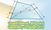 Quadrilateral, Midpoint diagonals