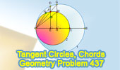Tangent Circles, Chords, Perpendiculars
