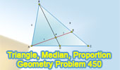 Triangle, Median, Cevian, Proportional segments