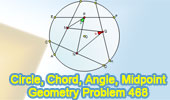 Circle, chord, congruence, angle