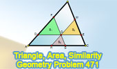 Triangle area, parallel, concurrency