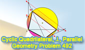 Elearn 492: Quadrilateral, CIrcle, Perpendicular, Parallel