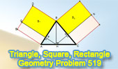 Triangle with Squares and Rectangles
