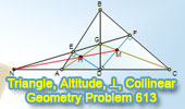 Triangle, Altitude, Collinearity