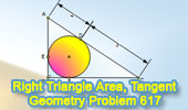 Right triangle area