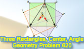 Three Rectangles, Centers, Angles