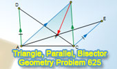 Triangle, Parallel, Angle Bisector