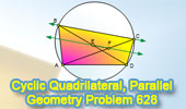 Cyclic quadrilateral, Congruence, Parallel