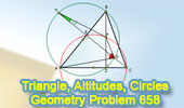 Triangle, Altitudes, Circles, Angles
