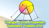 Triangle, Circle, Median, Proportion