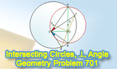 Intersecting Circles, Diameter, Perpendicular