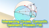 Intersecting Circles, Concyclic points