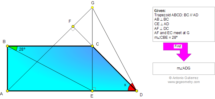 Trapezoid, Perpendicular, Angle