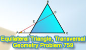 Equilateral Triangle,Trisection, Cevian, Perpendicular