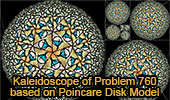 Kaleidoscope of Problem 760 Poincare Disk Model