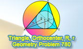 Triangle, Orthocenter, Inradius, Circumradius