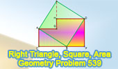 Right triangle, Square, Area