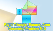 Right triangle, Square, Area