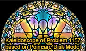 Kaleidoscope of Problem 514 Poincare Disk Model