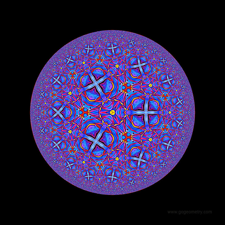 Geometry art of Problem 1210: Hyperbolic Kaleidoscope