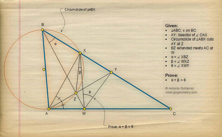 Geometry Problem 1322: Triangle, Circles, Angles