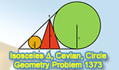 Problema de Geometría 1373 Isosceles Triangle, Altitude