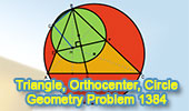 Problema de Geometría 1384 Circle, Triangle