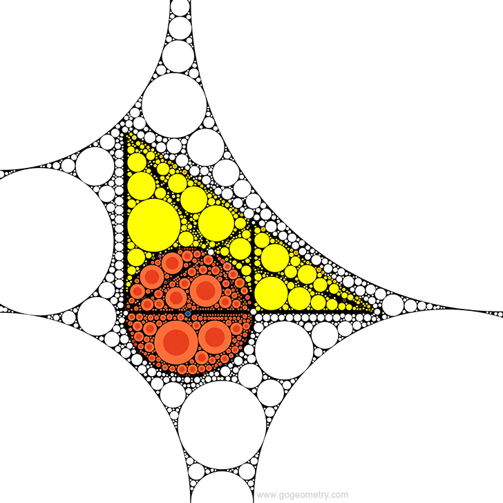 Circular patterns of problem 1397 using iPad Apps, software