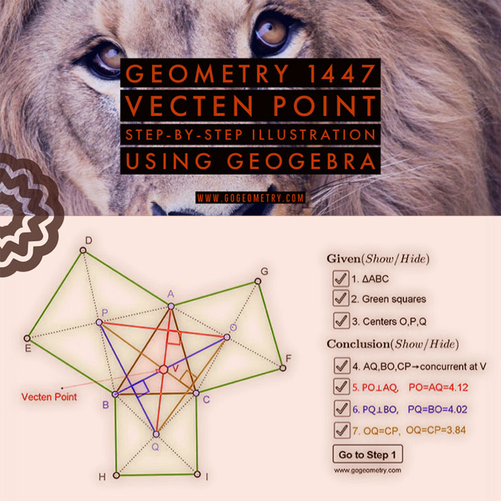 Poster of Outer Vecten Point, Triangle, Squares, Concurrency Using iPad