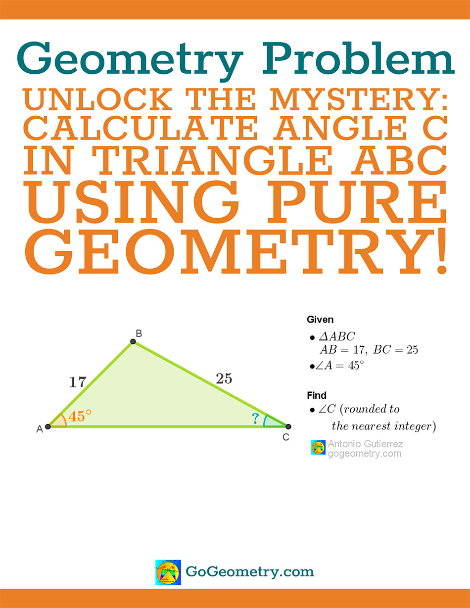 Flyer of Geometry Problem 1572 using iPad Apps, Tutor