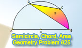 Semicircle, Chord, Arc, Area