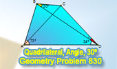 Quadrilateral, Triangle, Angles, 30 degrees, Congruence