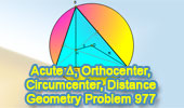 Geometry Problem 977 Orthocenter triangle