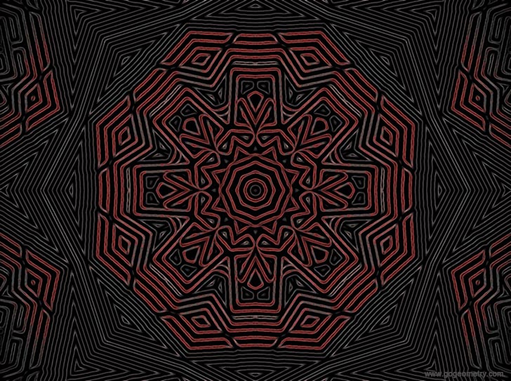 Geometric art: Isolines, Polygons, Rhombus, Triangle, Octagon, Parallel Lines, Symmetry, Geometry for Kids, Software