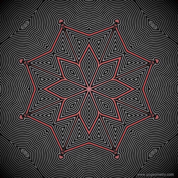 Geometric Art: Isolines of Problem 763, Parallelogram, Parallel Lines, Symmetry, Geometry for Kids, Software